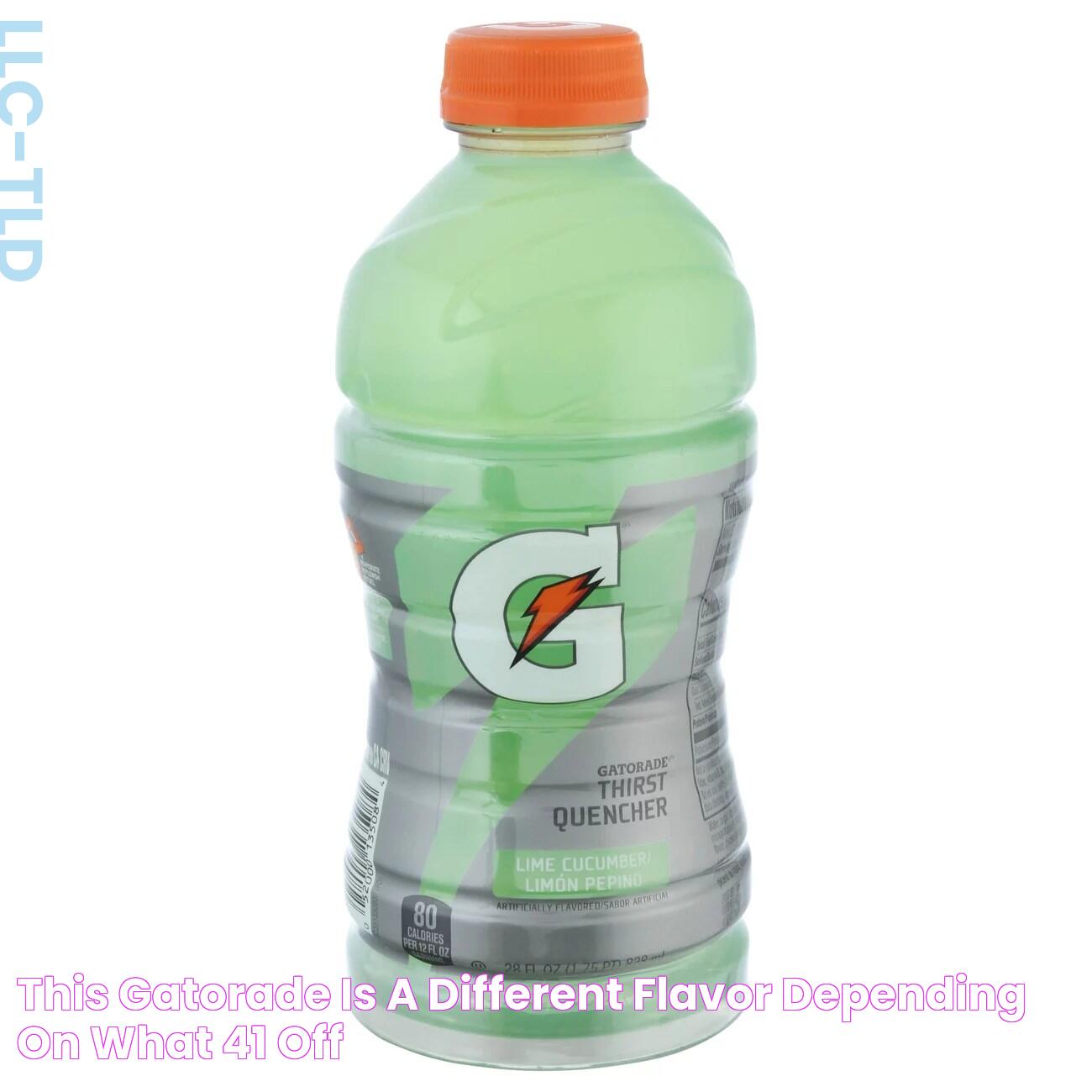 This Gatorade Is A Different Flavor Depending On What, 41 OFF