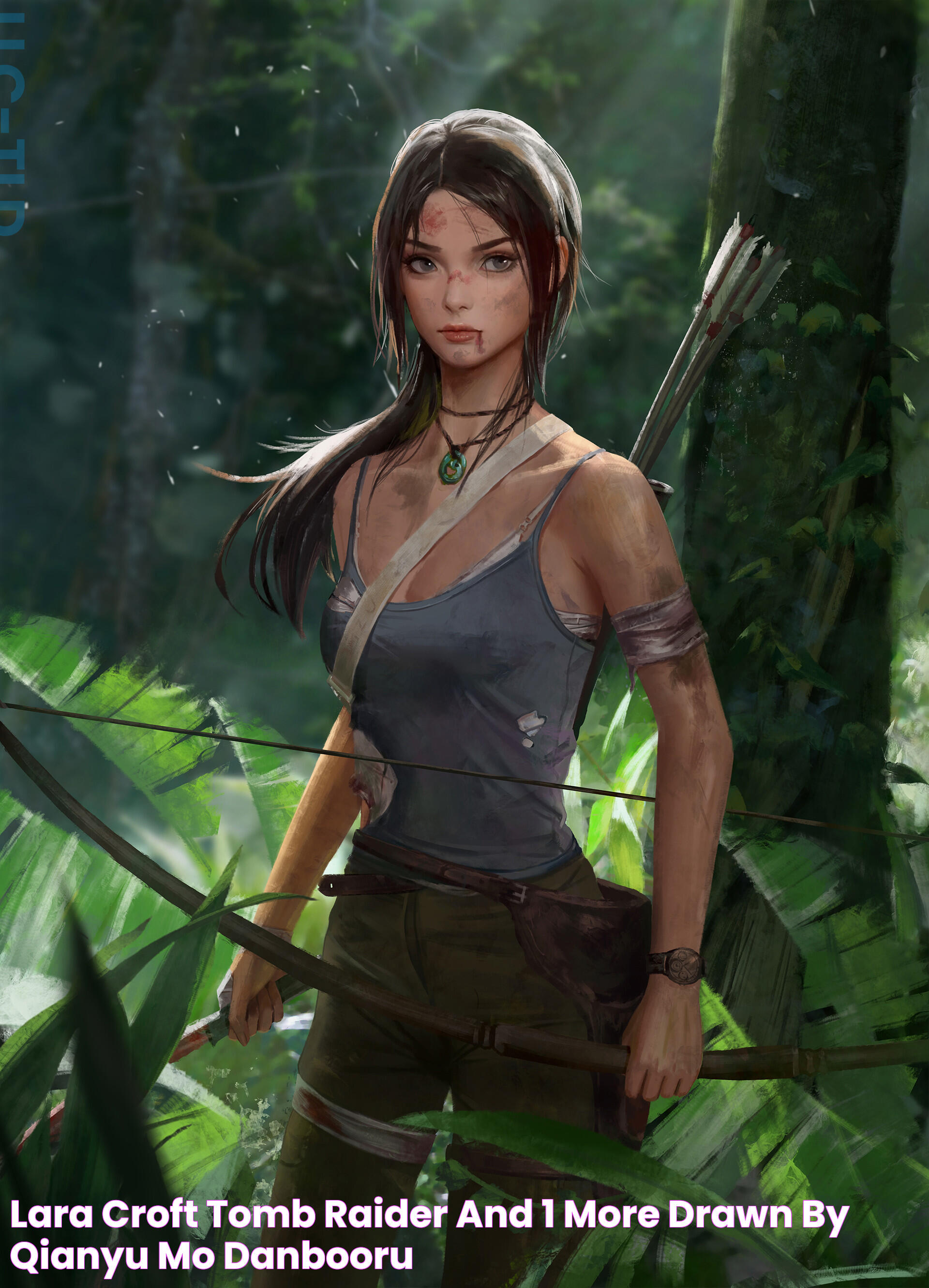 lara croft (tomb raider and 1 more) drawn by qianyu_mo Danbooru