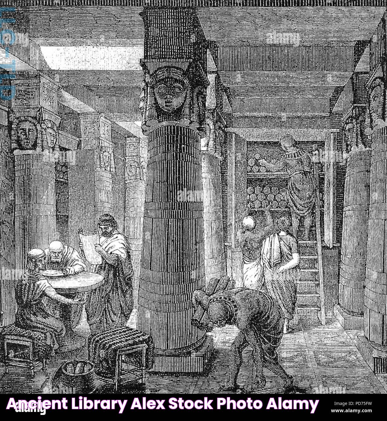 Ancient library alex Stock Photo Alamy