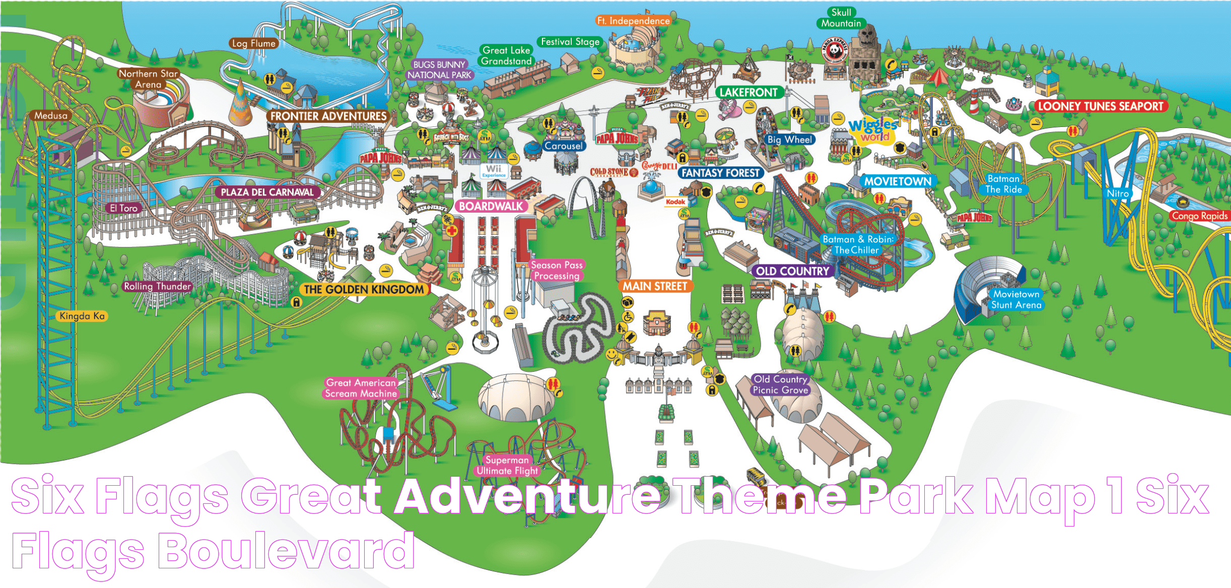 Ultimate Guide To Six Flags Great Adventure - Theme Park Thrills And Attractions