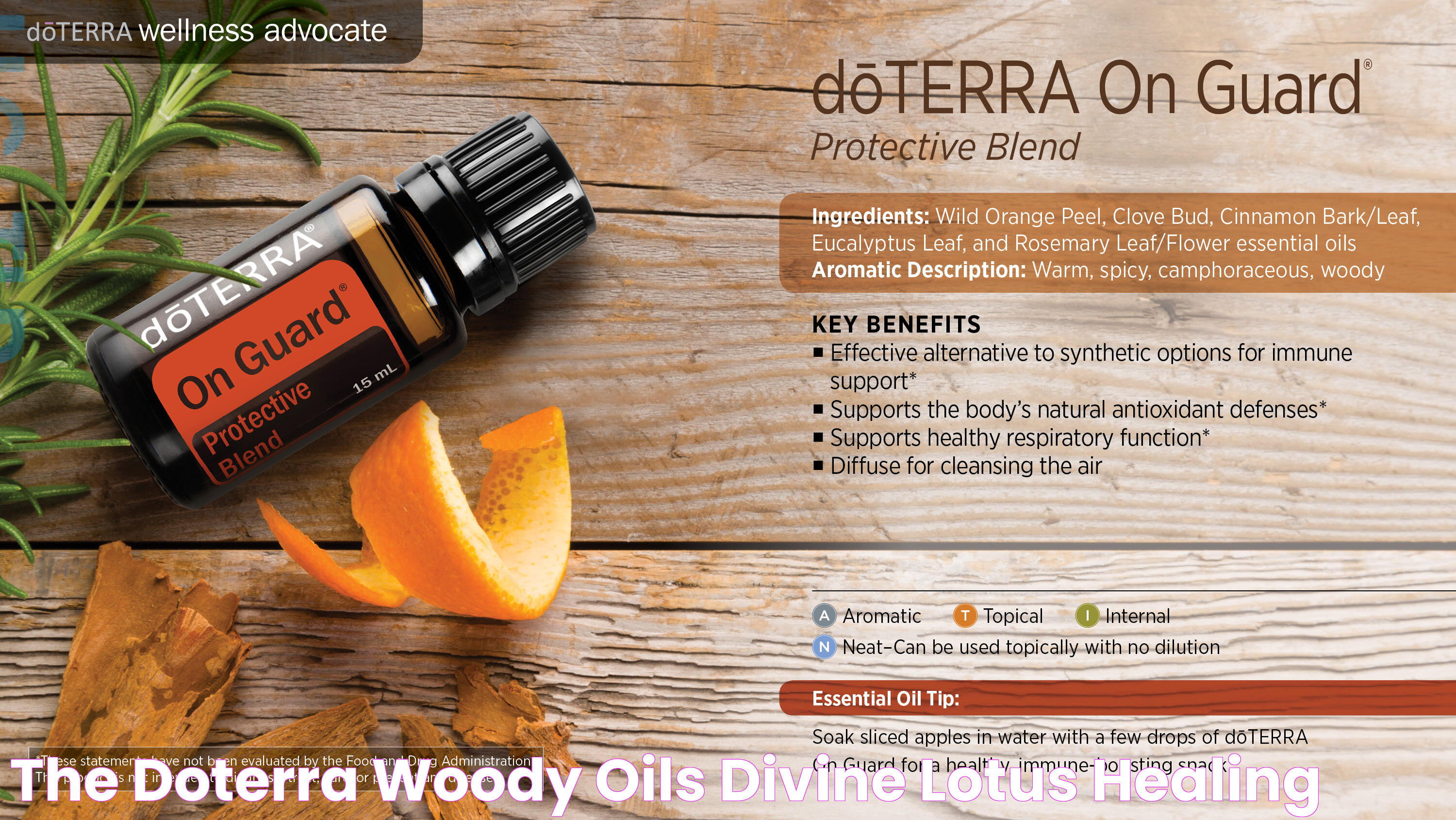 The doTERRA Woody Oils Divine Lotus Healing