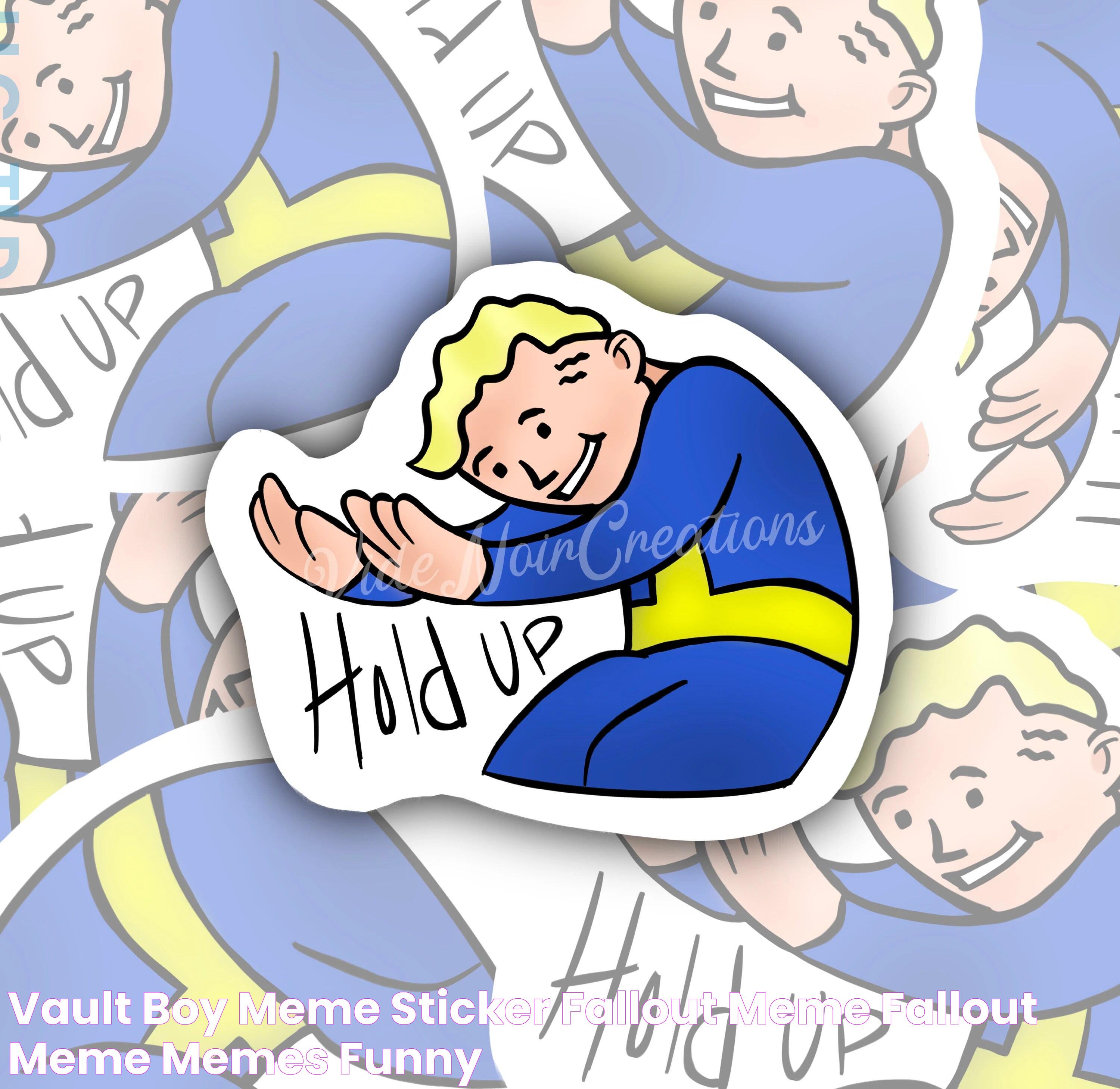 Vault Boy Meme Sticker, Fallout Meme, Fallout, Meme, Memes, Funny