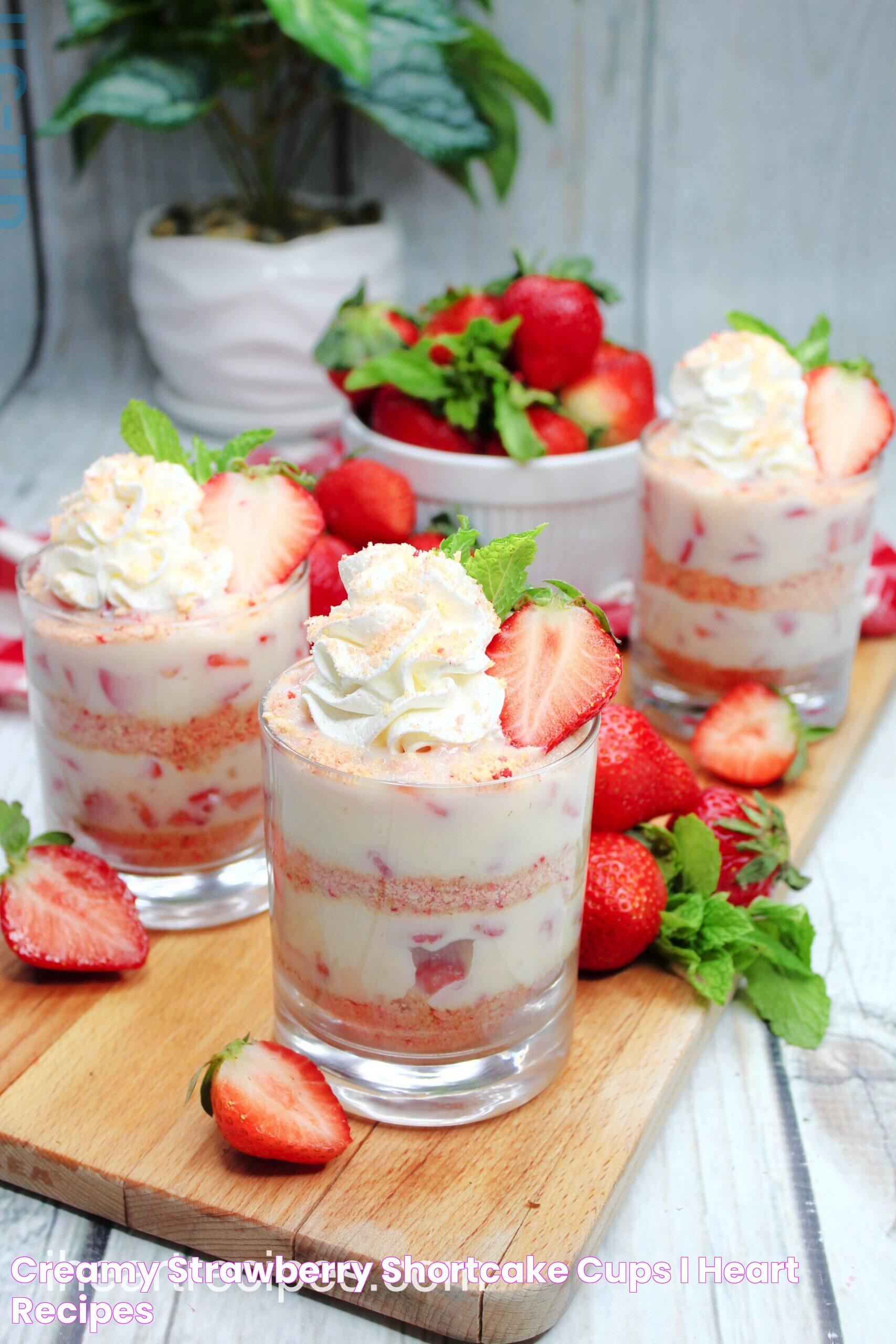 Creamy Strawberry Shortcake Cups I Heart Recipes