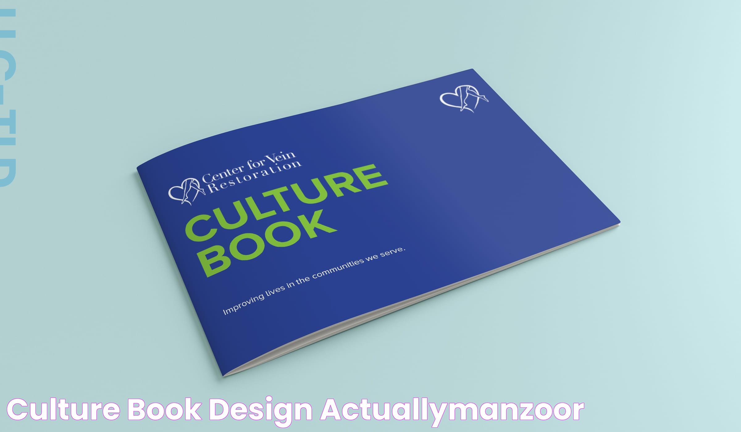 Culture Book Design ActuallyManzoor