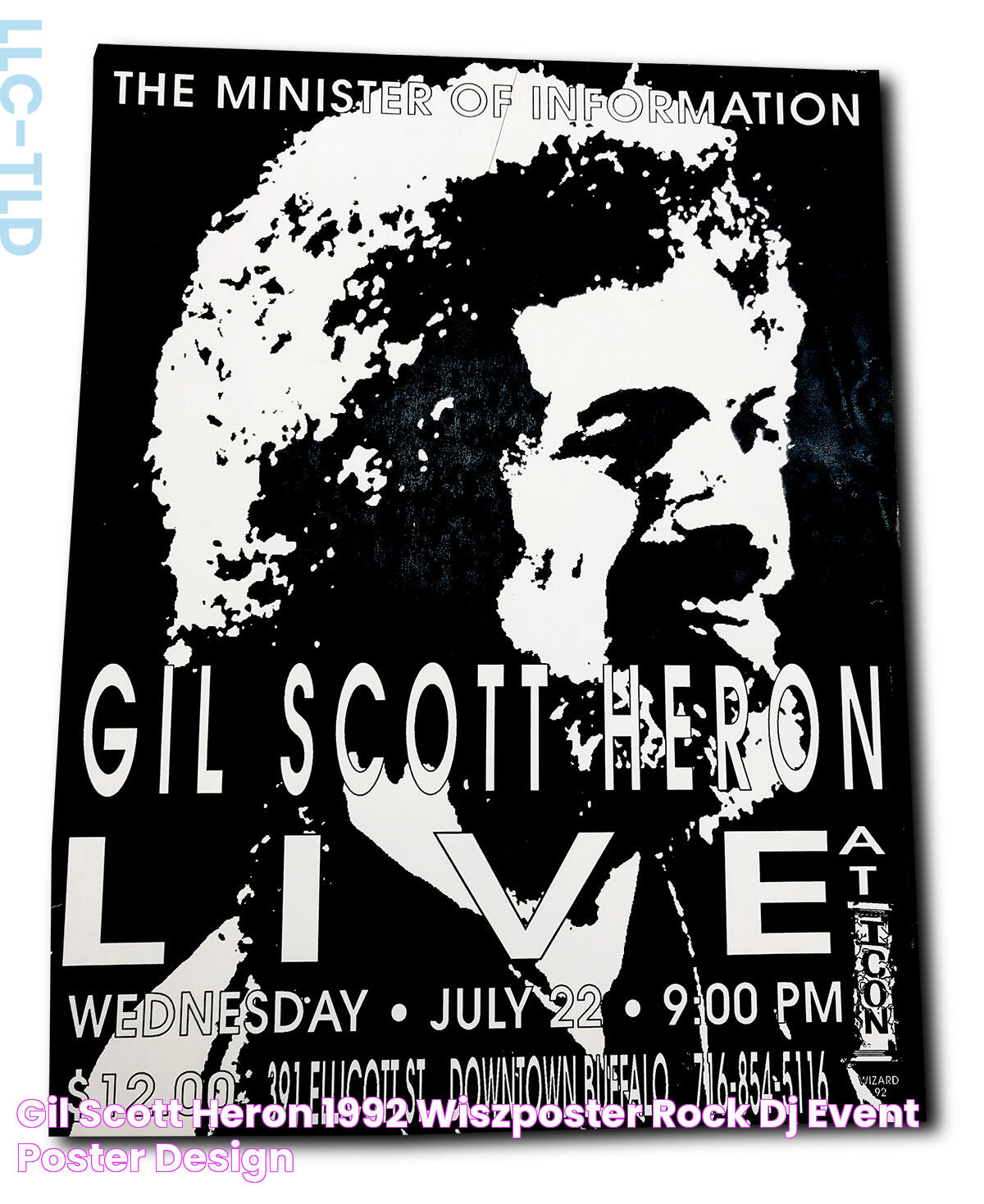 Gil Scott Heron (1992) WiszPoster Rock, DJ & Event Poster Design