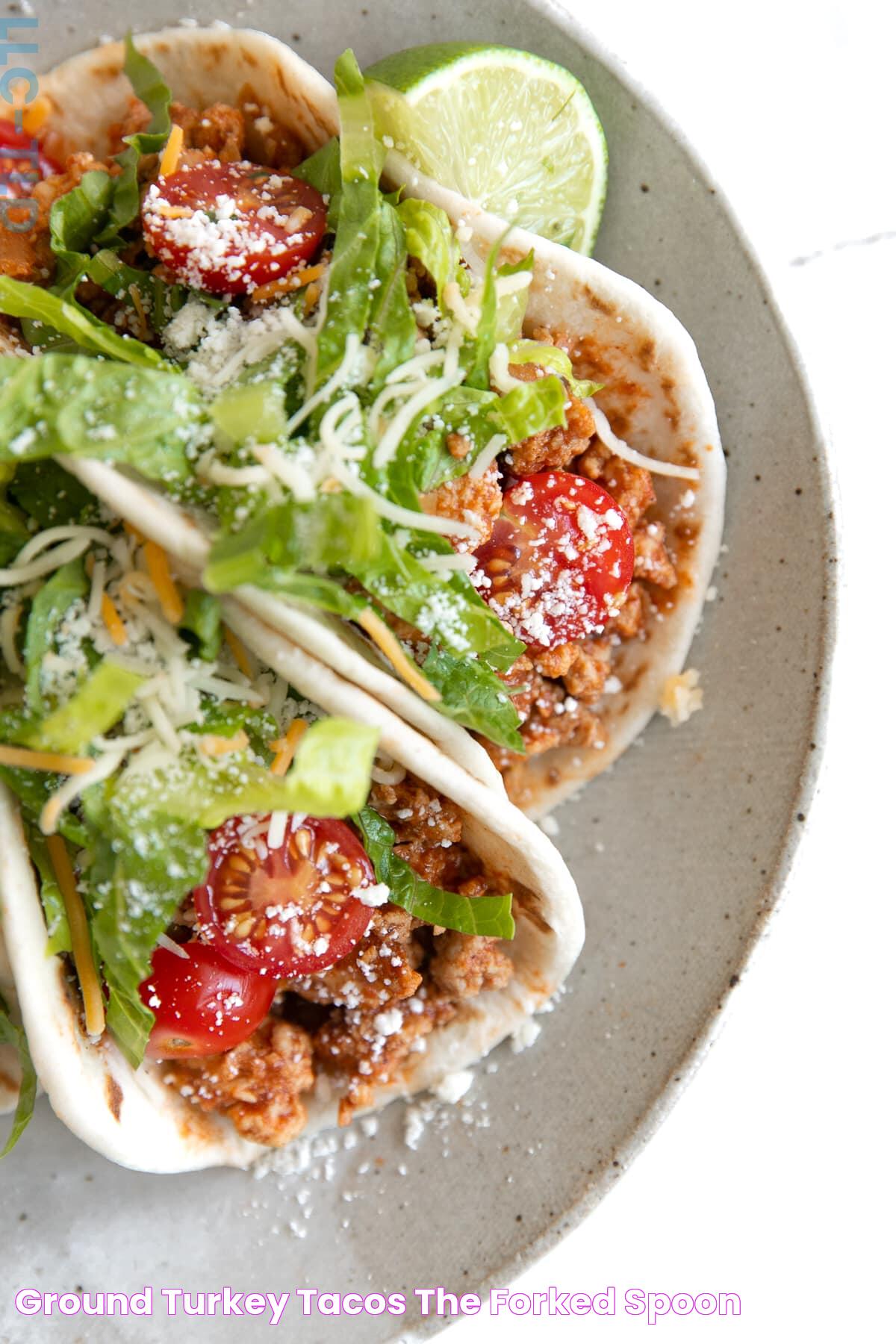 Ground Turkey Tacos The Forked Spoon