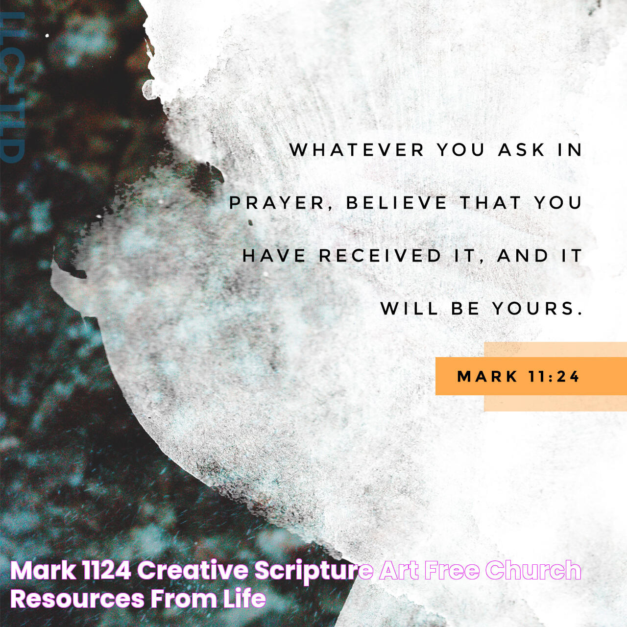 Mark 1124 Creative Scripture Art Free Church Resources from Life